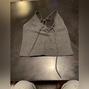 Grey crop top